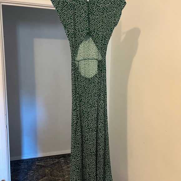 Reformation Green Sequin Embellished Maxi Dress - Picture 2 of 3